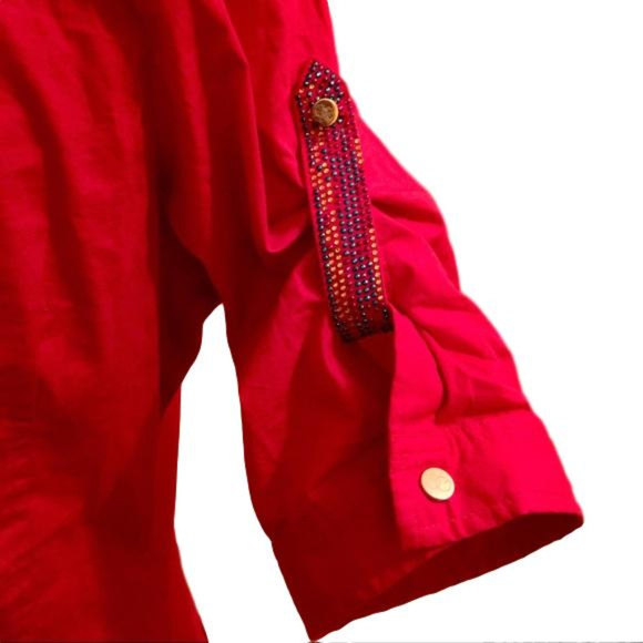 Coogi Red Shirt - Large - NWT - Picture 5 of 6